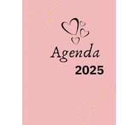 Agenda con planificador mensual, semanal, diario , ideal para enero a diciembre 2025 a color , Tapa dura (8.5 x 11 pulgadas): es colorida con frases motivadoras que te impulsa a alcanzar tus metas