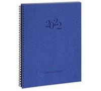 Exacompta Agenda semainier Consultations S 296422E spiralé Forever recyclé 29,7 x 21 cm bleu 2026