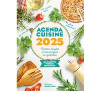 Agenda Cuisine 2025 Recettes simples et économiques au quotidien - Collectif - Marie Claire - broché - Agenda