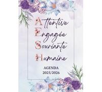 Agenda de Bord 2025 2026 AESH: Organiseur 2025/2026 | Planificateur Semainier A4 avec calendrier scolaire, 45 fiches de suivi et pages pratiques - Cadeau AESH d’école idéal