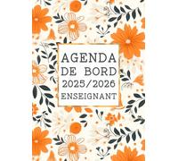 Agenda de bord 2025/2026 Enseignant : Cahier Relevé de Notes Enseignant pour 23 Classes | Carnet de Bord pour les Professeurs A4 | Calendrier et Vacances Scolaire, Planificateur de Cours, Semainier.