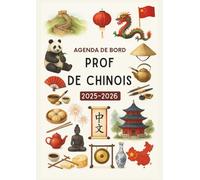 Agenda de bord 2025-2026 Prof de chinois : Cahier relevé de notes, 23 classes de 38 élèves | Carnet de bord professeur chinois 2025 2026, Planning annuel & Planificateur de cours | Semainier, A4.