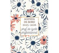 Agenda de Bord 2025/2026 Professeur Lycée Professionnel : Carnet de Bord Enseignant 2025/2026 Lycée Professionnel | Cahier Relevé de Notes pour 18 ... de Cours, Fiches de Stages, Format A4