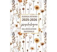 Agenda de bord 2025/2026 Psychologue de l’Éducation Nationale : Carnet de Bord 2025 2026 PSY-En | Calendrier & Vacances Scolaires, Organiseur Semainier | Format A4.