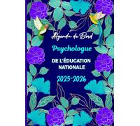 Agenda de Bord 2025-2026 - Psychologue de l’Education Nationale: Planificateur Semainier et Mensuel.