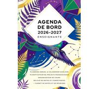Agenda de bord 2026/2027 Enseignante: Carnet de bord A4 pour les professeurs