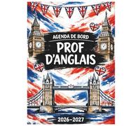 Agenda de bord 2026-2027 Prof d'anglais : Cahier relevé de notes,15 classes de 38 élèves | Carnet de bord professeur anglais 2026 2027, Planning annuel & Planificateur de cours, Hebdomadaire | A4.