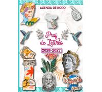 Agenda de Bord 2026-2027 Prof de Lettres: Planificateur de Cours Semainier et Mensuel (Collège, Lycée).
