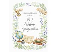 Agenda de Bord 2026/2027 Professeur d'Histoire Géographie EMC: Cahier Relevé de Notes pour 18 Classes | Carnet de Bord Enseignant 2026 2027 Prof ... | Planificateur de cours Semainier A4
