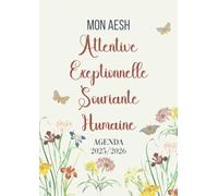 Agenda de Bord AESH 2025-2026: Cadeau AESH d'École Personnalisé | Planificateur Hebdomadaire avec 30 Fiches de Suivi des Élèves | Format A4