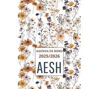 Agenda de Bord AESH 2025/2026: Organiseur AESH 2025 2026 | Planificateur Semainier, Calendrier & Vacances Scolaire, 50 Fiches de suivi des élèves en ... de handicap | Cadeau AESH d'école, Format A4.