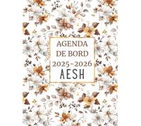 Agenda de Bord AESH 2025/2026: Organiseur AESH 2025 2026 | Planificateur Semainier, Calendrier & Vacances Scolaire, Plus de 40 Fiches de suivi des élèves en situation de handicap | Format A4.