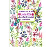 Agenda de Bord Assistante Sociale Scolaire 2026-2027: Planificateur Semainier et Mensuel .