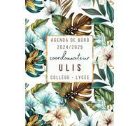 Agenda de Bord Coordonnateur ULIS 2024/2025: Carnet de Bord Coordonnateur collège - lycée 2024/2025 | Fiches Action/ Projet , Planificateur Semainier, Calendrier et Vacances Scolaires | Format A4.
