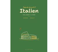Agenda de Bord du Professeur d'Italien: Carnet de bord enseignant, semainier A4 collège et lycée, avec un moment d'italien à partager chaque jour de classe, suivi des élèves et relevé de notes