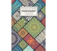 Agenda de Bord Enseignant 2024/2025: Organiseur semainier et mensuel | format petit | 12 mois | suivi des élèves | année scolaire d'aout 2024 a juillet 2025 | cadeau pour les professeurs
