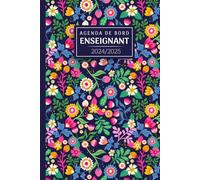 Agenda de Bord Enseignant 2024/2025: Planificateur semainier et mensuel | 12 mois | suivi des élèves | année scolaire d'aout 2024 a juillet 2025 | cadeau pour les professeurs