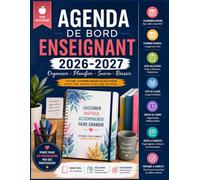Agenda de Bord Enseignant 2026-2027: Carnet de Bord pour Professeurs - Planning Scolaire, Suivi des Élèves et Organisation de la Classe