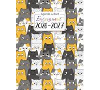 Agenda de Bord Enseignant 2026/2027 Chats: Carnet De Bord Pour Les Professeurs A4, Grand Journal de Classe, Planner Semainier et Mensuel