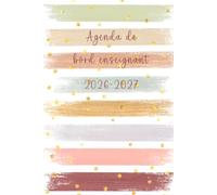 Agenda de Bord Professeur 2026-2027: Carnet pour les profs d'école - Journal De Classe - Planificateur semainier et mensuel 26/27