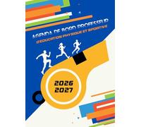 Agenda de bord professeur d’éducation physique et sportive: Carnet de bord pour les enseignants, A4, semainier et mensuel