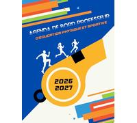 Agenda de bord professeur d’éducation physique et sportive: Carnet de bord pour les enseignants, A4, semainier et mensuel, relié