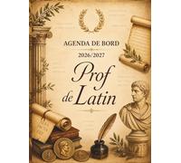 Agenda de bord professeur de latin 2026-2027 : Cahier relevé de notes, pour 13 classes de 38 élèves | Carnet de bord prof latin 2026 2027, Planning ... Planificateur de cours semainier | Format A4.