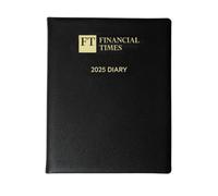 Agenda de bureau 2025 en cuir - Semainier - Noir