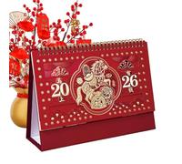 Agenda De Bureau Mensuel,Décoration De Fête Du Printemps | Calendrier Mensuel De Bureau Pour Nouvel An Lunaire - Pour Salon Salle à Manger Chambre Étudiants Adultes Ados Amis