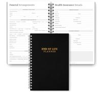Agenda de fin de vie | Classeur d'urgence avec planification médicale, décès, succession, funérailles | Préparez-vous juste au cas où, et si le classeur pour le ménage | A5 Mono