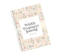 Agenda de grossesse dense avec pages spacieuses pour enregistrement hebdomadaire et suivi du développement de bébé