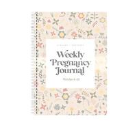 Agenda de grossesse dense avec pages spacieuses pour enregistrement hebdomadaire et suivi du développement de bébé