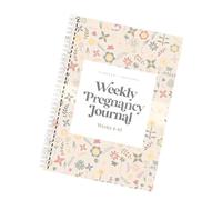 Agenda de grossesse dense avec pages spacieuses pour enregistrement hebdomadaire et suivi du développement de bébé