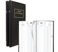 Agenda de la Banque BREPOLS Jupiter Long 15,4x33cm - Euros et centimes - 1 jour sur 2 pages - 2026
