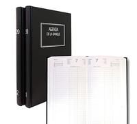Agenda de la Banque LECAS Large 18x29 cm - Euros et centimes - 1 jour sur 2 pages - 2 volumes - 2026