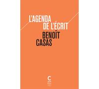 Agenda de l'écrit - Benoît Casas - Cambourakis - broché - Roman