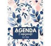 Agenda de l'enseignante 2025-2026 I Modèle ELEONORE: 192 pages en noir et blanc pour organiser l'année des professeurs