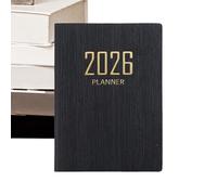 Agenda De Poche 2026 | A7 Carnet de Gestion du Temps - 365 Jours Version Anglaise Petit Agenda | pour Objectifs Budget Notes Travail Université Entreprise Adultes Hommes Enseignant