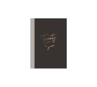 Agenda de poche 2026 A7 semainier - Couverture rigide noire Script en feuille d'or - Organiseur élégant pour l'école, le travail, la maison, le bureau - Relié durable, compact et léger