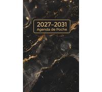 Agenda de poche 2027-2031: Planificateur Mensuel 5 Ans, 60 mois du Janvier 2027 à Décembre 2031, Format Compact 4 × 6.5 pouces Avec Jours Fériés