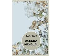 Agenda De Poche Mensuel 2025-2028: Planificateur mensuel 4 ans 48 mois, Calendrier du 1er janvier 2025 au 31 décembre 2028 | Petit format A6. Calendrier, Rendez-vous, Notes et Plus Encore
