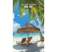 Agenda de poche mensuel 2026-2027: Planificateur 24 mois | Janvier 2026 à décembre 2027 | Petit format pratique, avec pages notes & objectifs | Thème ... « Plage paradisiaque - palmiers & transat »