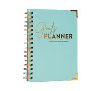 Agenda de qualité supérieure avec pages d'objectifs annuels et sections de notes pour une gestion efficace du temps - Carnet élégant en cuir avec pages de planification quotidienne - Parfait pour le
