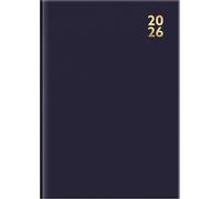 Agenda De Rendez-Vous 2025 A4 Un Jour Par Page Avec Fente Pour Demi-Heure - Couverture Rigide - Demi-Page Pour Samedi Et Dimanche (Bleu Marine)
