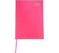 Agenda De Rendez-Vous 2025 A4 Un Jour Par Page Avec Fente Pour L'heure - Couverture Rigide - Demi-Page Pour Samedi Et Dimanche - Rose Pastèque
