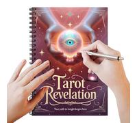 Agenda de Tarot A5 - Planificateur quotidien avec 50 pages, pour le bureau, les femmes, les débutants, Halloween, la méditation, l'apprentissage