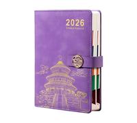 Agenda de voyage 2026, format compact, système de suivi des tâches, écriture fluide, expérience, gestion du temps
