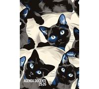 Agenda Del Docente 2025/2026 Gatti: Diario per Insegnanti con registro del professore per l'anno accademico da Settembre 2025 da Luglio 2026 - 1 giorno per pagina - Planner italiano A5.