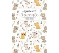 Agenda del Docente 2025/2026: Pianificatore dell'insegnante per l'anno scolastico 25/26 | Gatto