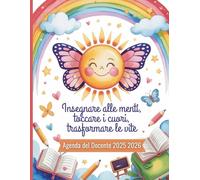 Agenda del docente 2025 2026: Pianificatore settimanale e mensile | Idee Regalo Maestre Fine Anno | Formato A4